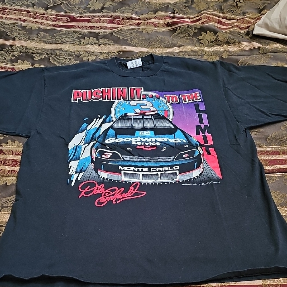 Dale Earnhardt Black Graphic Racing T-Shirt